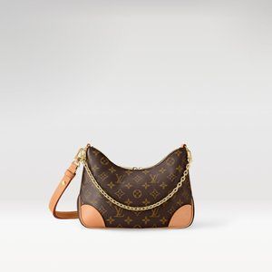 Louis Vuitton BOULOGNE Monogram and Natural Details